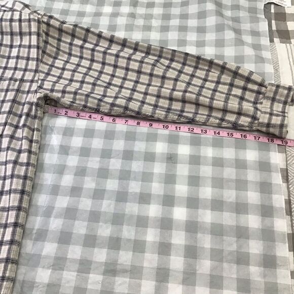 SARGENT Pepper southwestern western mens flannel plaid 100% cotton button down - Picture 10 of 14